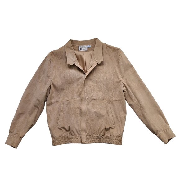 St Croix Original Other - Vintage 70s / 80s Men's Vegan Suede Jacket Tan Beige M Faux St Croix Original